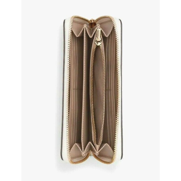 New Coach C8384 Long Zip Around Wallet with Swan Print Chalk Multi - Picture 4 of 5